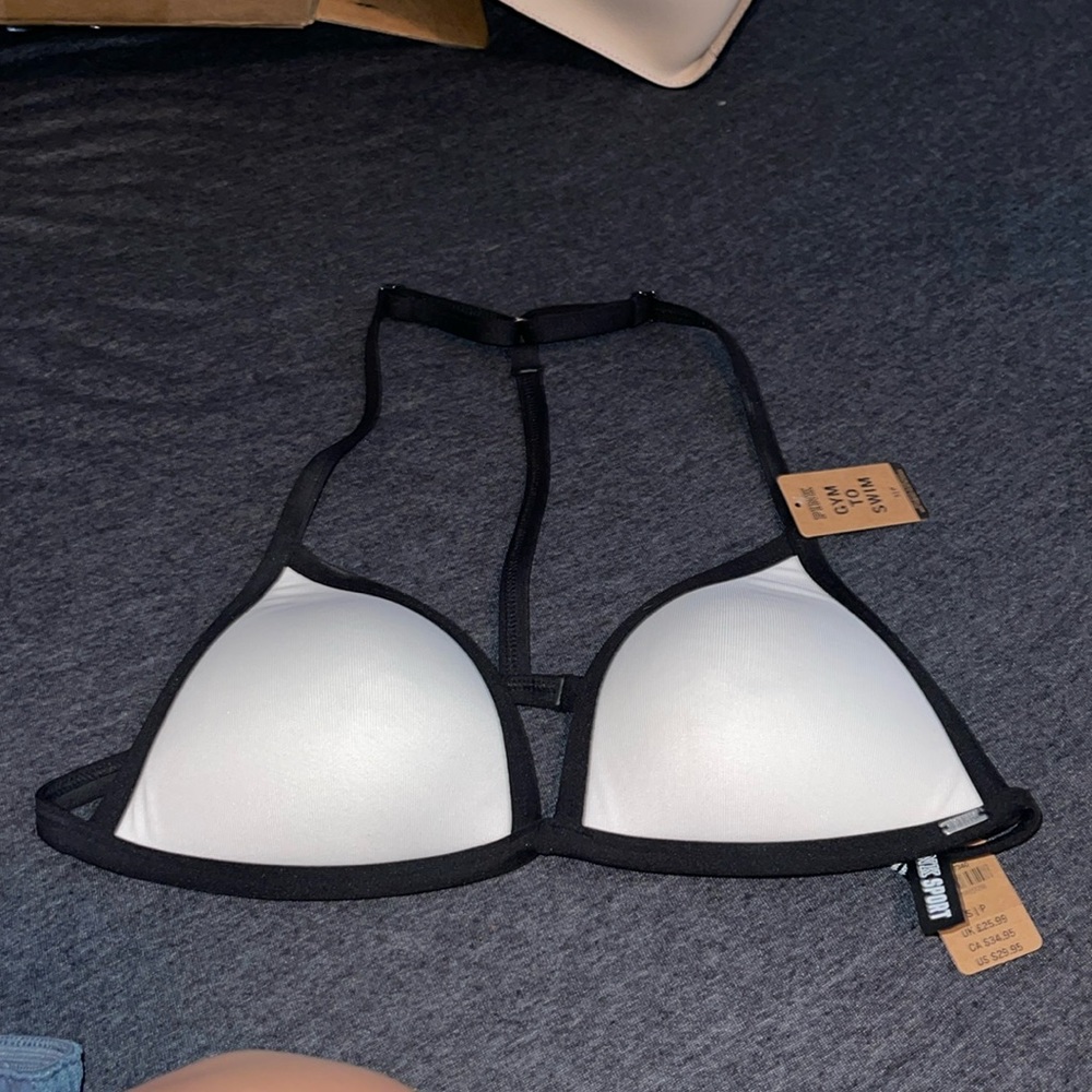 gym to swim PINK bikini top